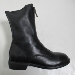 Guidi Women's Soft Leather Front Zip Boots Black Size 7 US / 4 UK / 37 EU